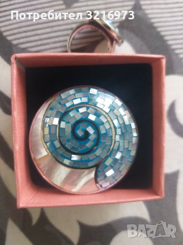 Сребърен комплект с цветен седеф, снимка 3 - Бижутерийни комплекти - 40528679