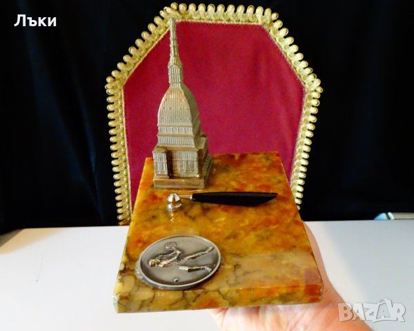 Поставка за химикал,писалка с естествен ахат 850 гр. , снимка 6 - Антикварни и старинни предмети - 30361457