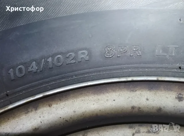 4бр. зимни гуми lassa с железни джанти 195/70R15 C, снимка 12 - Гуми и джанти - 56202645