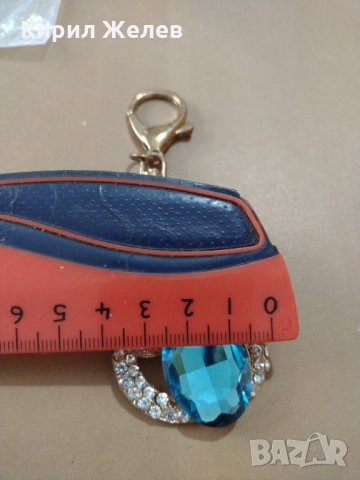 Марков ключодържател с кристали Сваровски много красив стилен  подходящ аксесоар за подарък - 15287 , снимка 7 - Други - 31241810