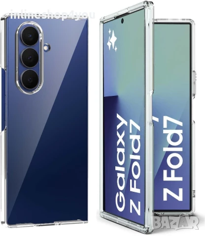 Прозрачен Кейс за Samsung Galaxy Z Fold7 от две части