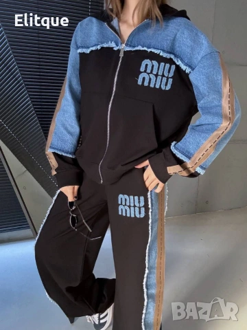 дамски екипи на едро miu miu с деним акцент , снимка 6 - Спортни екипи - 53067544