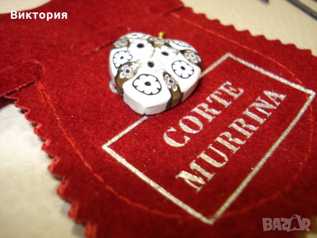 Висулка сърце Мурано Глас, снимка 5 - Колиета, медальони, синджири - 29236108