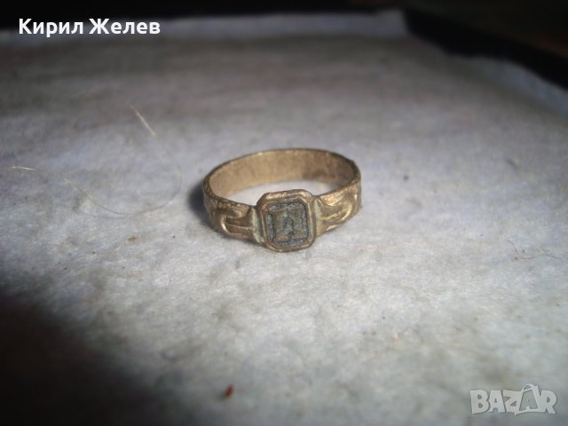 СТАРИНЕН 19век ОРНАМЕНТИРАН САЧАНЕН ПРЪСТЕН с МОНОГРАМ БУКВА И - РЪЧНА МАЙСТОРСКА ИЗРАБОТКА 27535 , снимка 10 - Антикварни и старинни предмети - 36797954