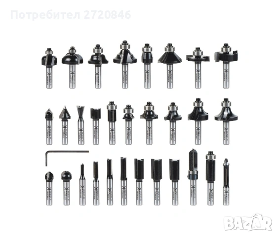 комплект фрезери 30бр Парксайд /Parkside , снимка 3 - Други инструменти - 54280718