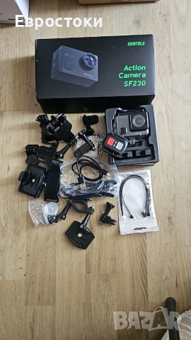 Surfola SF230 Подводна екшън камера 4K 30fps, до 40 метра дълбочина, 20MP, WiFi EIS камера , снимка 9 - Камери - 50812918