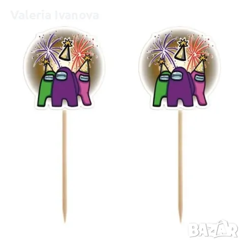 Комплект топери AMONG US, 8 броя Код: 10025-1