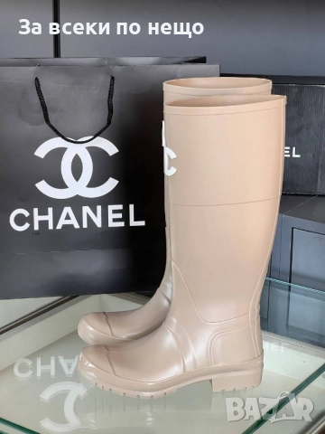 Chanel Дамски Зимни Ботуши Шанел - Налични Различни Цветове Код E1068, снимка 10 - Дамски ботуши - 52316037