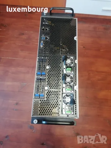Сървър поддържа 10x GPU видеокарти