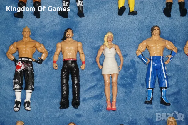 Кеч Фигури със ЗАБЕЛЕЖКИ Rusev/Edge/CM Punk/Val Venis/The Miz/Lana/Bobby Fish/Paul London/Triple H, снимка 4 - Колекции - 54320732
