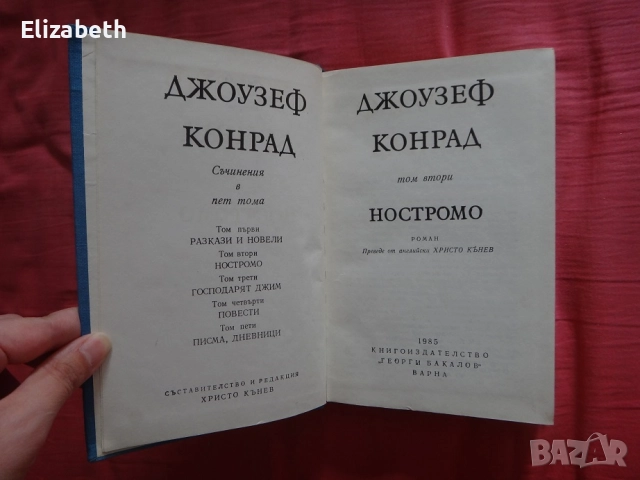 Ностромо - Джоузеф Конрад, снимка 4 - Художествена литература - 52505142