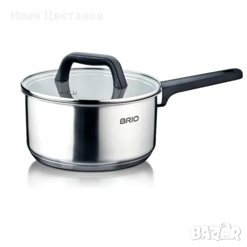 Касерола с капак Brio Metallica, Ø18х9см, 2.2л