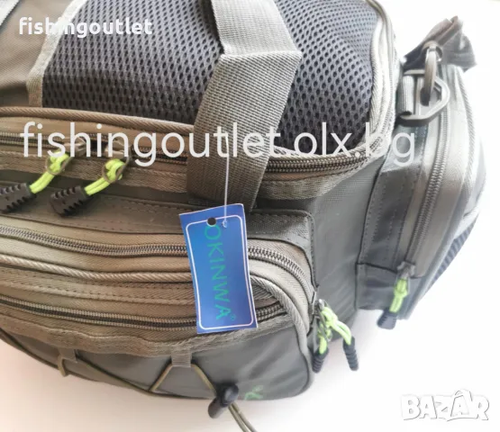 Прoфесионална водоустойчива риболовна спининг чанта Okinwa L117, снимка 10 - Такъми - 49249859