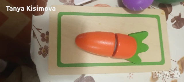 дървени зеленчуци за рязане, снимка 9 - Образователни игри - 51206683