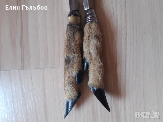 Орехотрошачка с дръжки крака от дива коза, снимка 8 - Колекции - 51273930