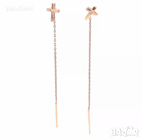 Златни обеци 1,07гр. 14кр. проба:585 модел:37704-5