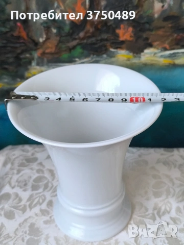Порцеланова ваза, снимка 5 - Антикварни и старинни предмети - 53890176