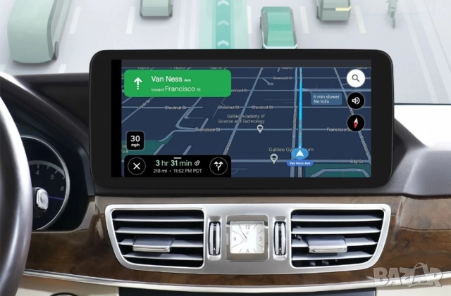 Мултимедия, за MERCEDES Benz, E Class, W212, Двоен дин, Android, 10.25”, навигация, Андроид, дисплей, снимка 6 - Аксесоари и консумативи - 52794250