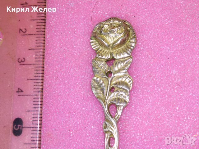 ANTIKO СТАРА НЕМСКА ФЛОРАЛНА КОЛЕКЦИОНЕРСКА СРЕБЪРНА ЛЪЖИЧКА За КАФЕ СРЕБРО 800 ПРОБА 42982, снимка 2 - Колекции - 44376221