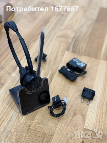 Plantronics CS520 Binaural Wireless Headset System Слушалки Конферентни, снимка 4 - Слушалки и портативни колонки - 52942137