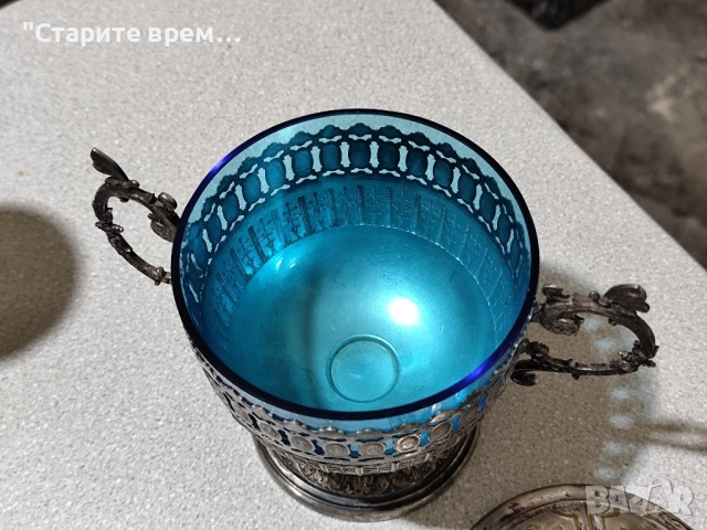 Антикварна Захарница / Бонбониера WMF, снимка 7 - Антикварни и старинни предмети - 52347514