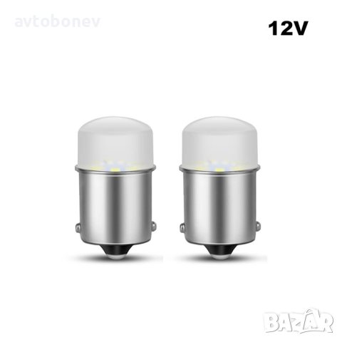 LED крушки-габарит(стоп) R5W(BA15S) к-т/2бр./, снимка 2 - Аксесоари и консумативи - 40481231