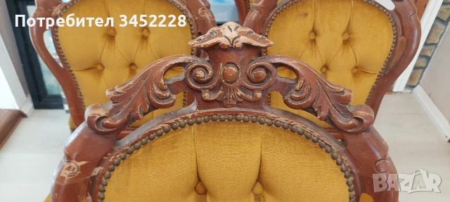 столове дърворезба за ценители 5 броя , снимка 12 - Антикварни и старинни предмети - 51170541