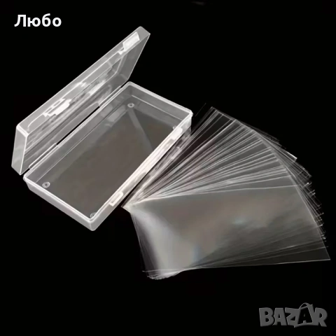 Кутия за съхранение на банкноти (+ 100 джоба) Прозрачна, снимка 4 - Нумизматика и бонистика - 53926120