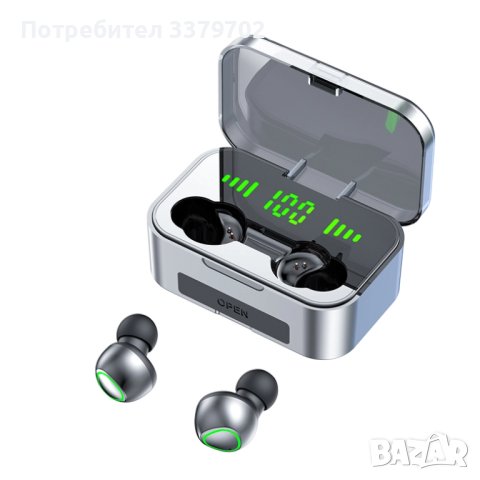 Безжични слушалки YD02 TWS - Bluetooth V5.3, калъф за зареждане, Водоустойчиви, 1200 maH, снимка 3 - Слушалки, hands-free - 42902004