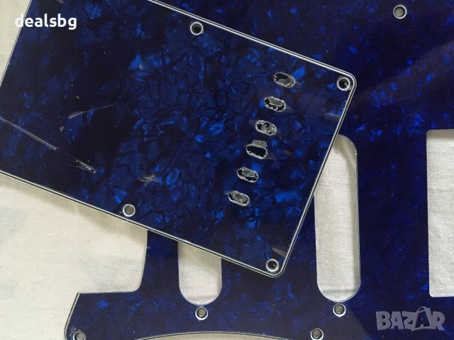 Синя перла HSS пикгард за fender, squire, снимка 5 - Китари - 39008384