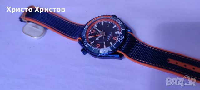 Мъжки механичен луксозен часовник Omega Seamaster Planet Ocean BIG BLUE , снимка 8 - Мъжки - 36610489