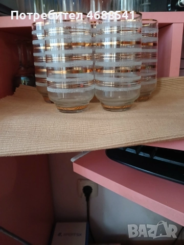 Стъклени красиви чаши , снимка 2 - Чаши - 52898799