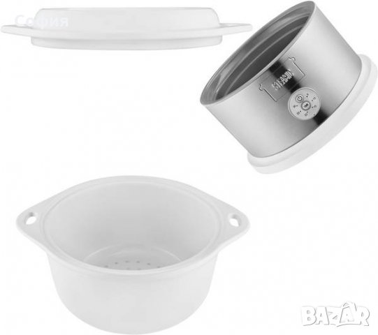  Парна керамична печка Kalorik TKG DG 1002, Таймер, Купа без BPA 4.5л, Бял, снимка 5 - Печки, фурни - 32014386