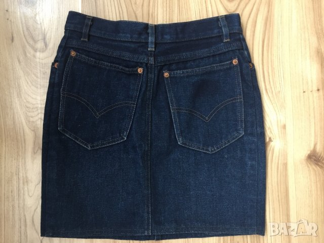 Дамска дънкова пола Indiana, size XS, висока талия, много запазена, снимка 2 - Поли - 29097059