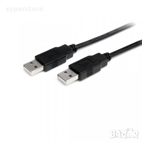 Кабел USB-A към USB-A 2.0 Digital One SP01169 Черен 3м, USB Type A to USB A M/M