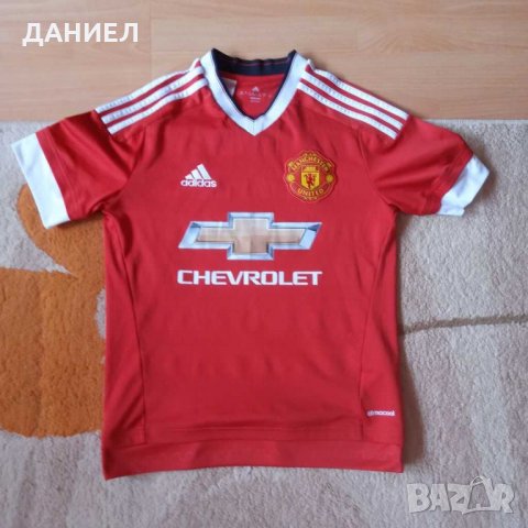 Оригинална Детска тениска Adidas climacool Manchester United раэмер 13-14 години , снимка 2 - Футбол - 29262044