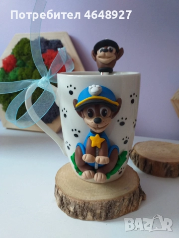 Ръчно изработени чаши и купички с полимерна глина!, снимка 9 - Други - 52823187