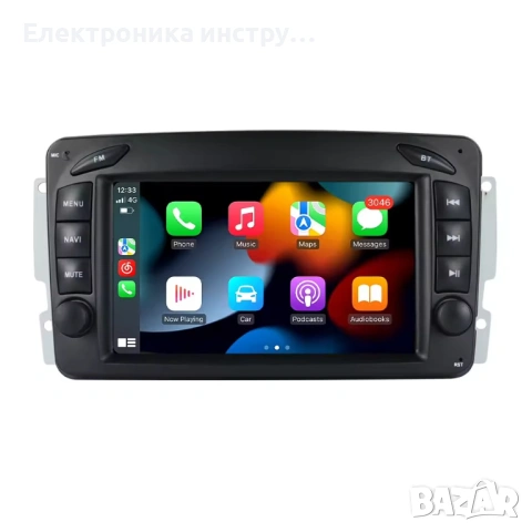 7-инчова мултимедия за Mercedes CCLK W168 W209 (2000–2008) – Android Carplay, снимка 3 - Аксесоари и консумативи - 53882403