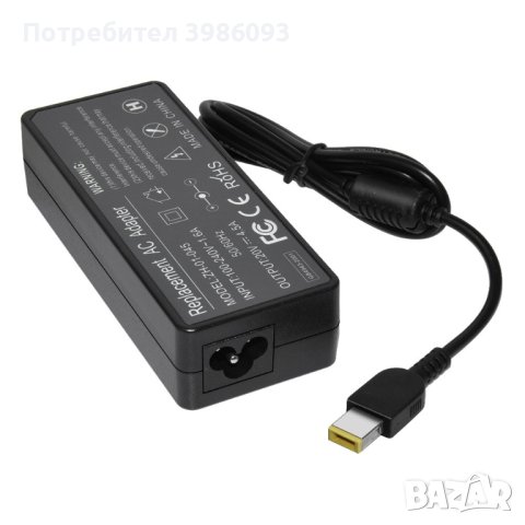 Makki зарядно за лаптоп заместител Laptop Adapter lenovo 20V 4.5A 90W Square with pin - MAKKI-NA-LE-, снимка 1