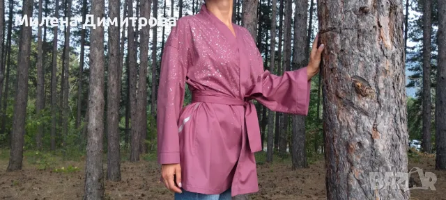 Ръчно рисувани кимона от поплин , снимка 6 - Сака - 48880401