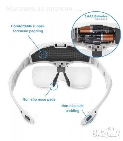 УВЕЛИЧИТЕЛНИ ОЧИЛА С ЛЕД ОСВЕТЛЕНИЕ И 5 ЛУПИ - код 2203, снимка 8 - Други стоки за дома - 34205029