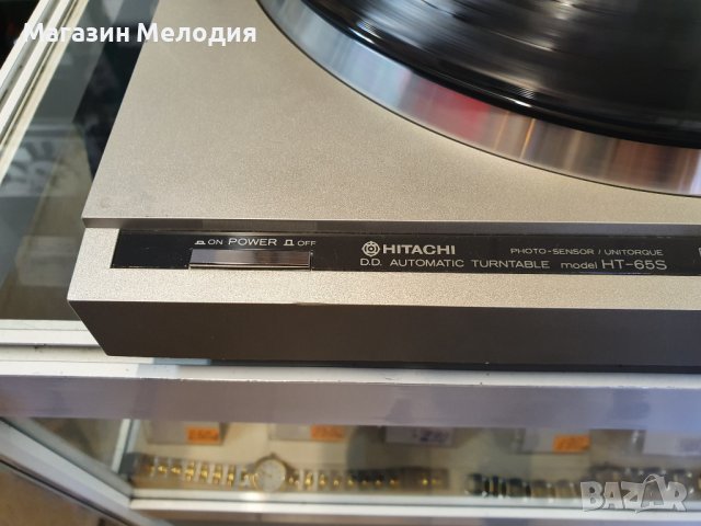 Грамофон Hitachi HT-65S direct drive В отлично техническо и визуално състояние., снимка 3 - Грамофони - 42173816