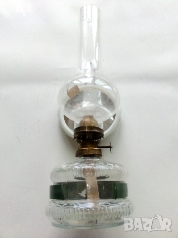 Стара газена лампа № 8 комплект със стъклото /шишето/