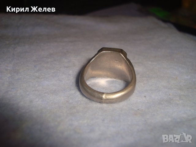 СТАР РЕТРО ВИНТИДЖ ПОСРЕБРЕН ПРЪСТЕН с БУКВА N / Буква Н 22331, снимка 5 - Антикварни и старинни предмети - 37463643