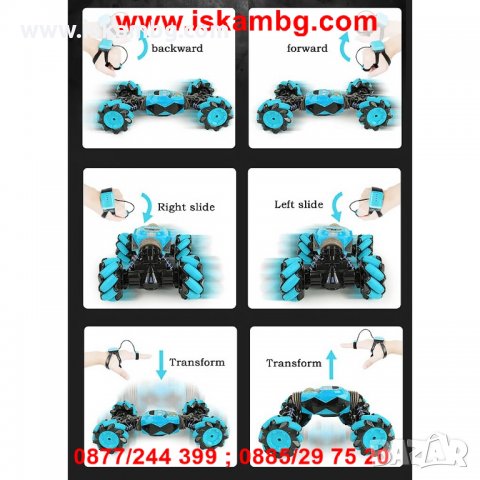 2.4GHz 4WD RC Off-Road кола със сензорно и дистанционно управление - КОД 2862, снимка 12 - Коли, камиони, мотори, писти - 30446760