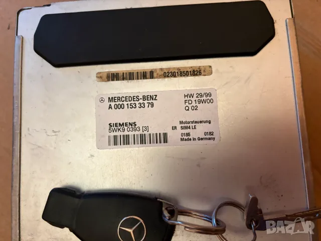 Компютър с ключ за  Мерцедес Mercedes W203 KOMPRESSOR 2.0-163 к.с, снимка 2 - Части - 55987931