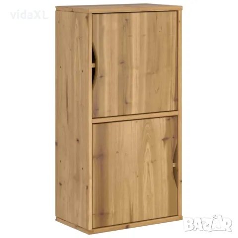 vidaXL Страничен шкаф ODDA 40x24x79 cm масивна дървесина бор