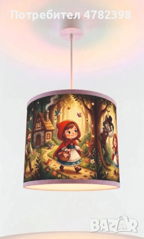 Вълшебен детски пендел лампа за детска стая „приказни герои“ – Мека светлина за щастливи деца!, снимка 5 - Детски нощни лампи - 54033186