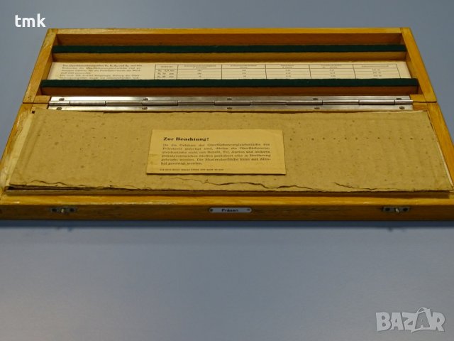 Еталон за проверка на грапавост Frosen MASSI TGL 0-4763, снимка 13 - Резервни части за машини - 38732378