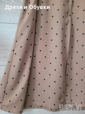 Дълга рокля тип риза на точки , снимка 10 - Рокли - 50459435